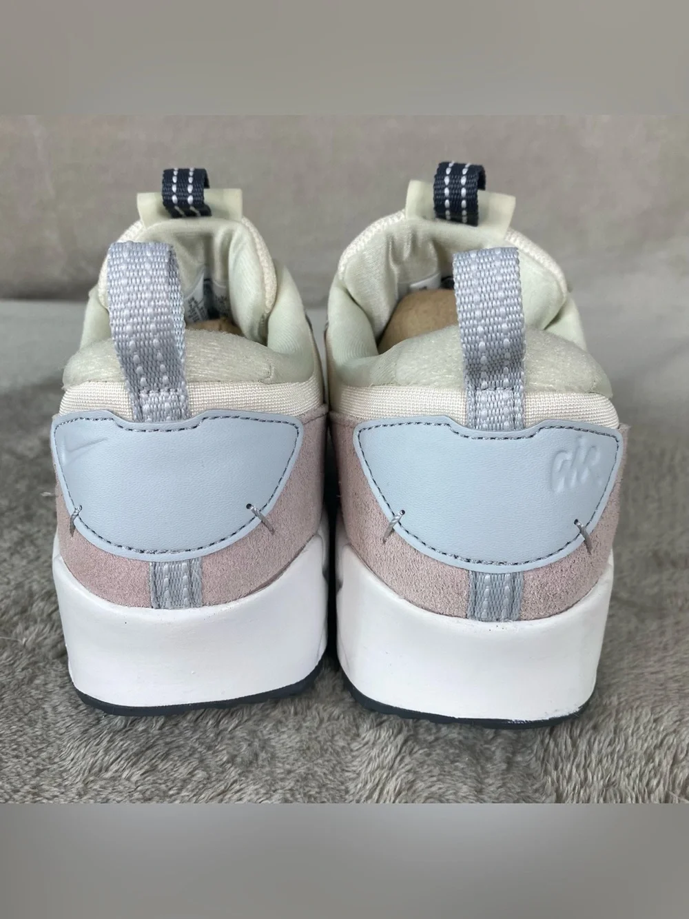 Nike Air Max 90 Futura Womens Size 7.5 Pale Pink White Athletic Shoes DM9922 NEW